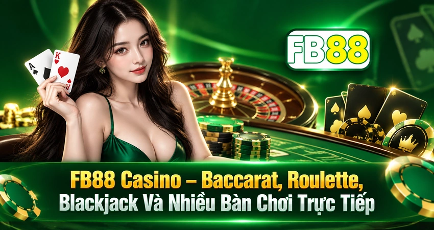 FB88 Casino – Baccarat, Roulette, Blackjack Và Nhiều Bàn Chơi Trực Tiếp