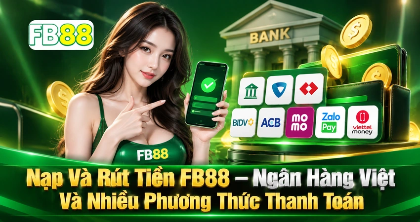 Nạp Và Rút Tiền FB88 – Ngân Hàng Việt Và Nhiều Phương Thức Thanh Toán
